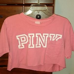 Pink crop top